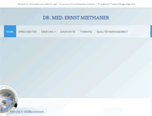 Tablet Screenshot of dr-miethaner.de